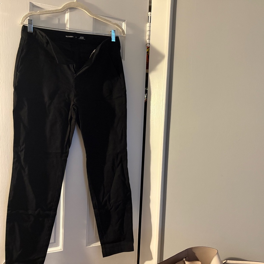 Old Navy Black Skinny Jeans with Adjustable Waist
